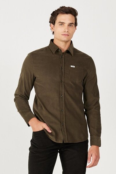 WRANGLER Regular Fit Normal Kesim %100 Pamuk Uzun Kollu Gömlek