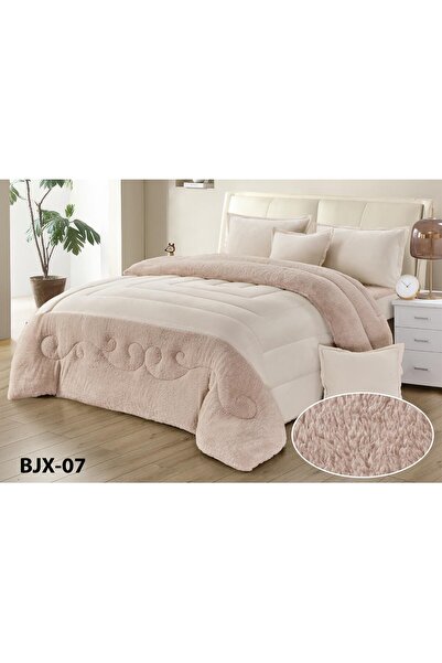 Moon Bedspread Single and Double Winter Velvet Fur Simple 4-Piece Set 220*170cm