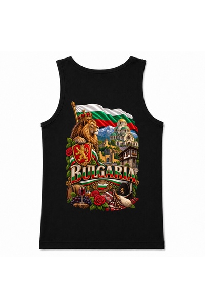 Rabona Fashion Bulgaria Royal Lion Landmarks & Cultural Heritage Graphic Tank...