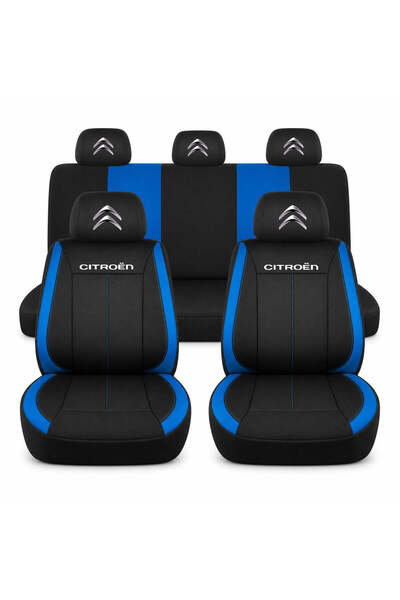 Autohelix MSA Set Huse Scaune Universal Vision, Albastre Personalizate pentru...