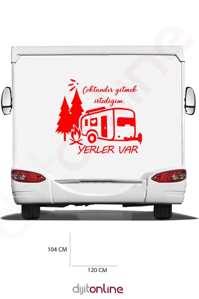 Dijitonline Camping and Nature Written Sticker - I Have Places I Want to Go s...