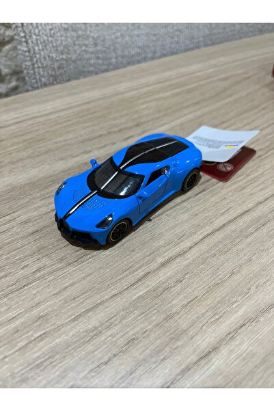 Maxx Wheels Race Car Toy Car - Pull and Go Racing Car (Blue)