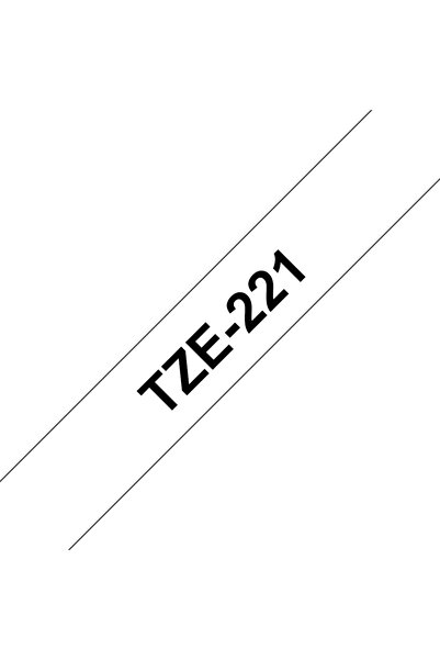 Brother TZE-221 P-TOUCH 9mm W-B, TZE221