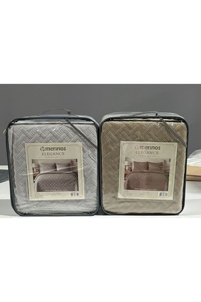 Merinos Set cuvertură de pat Elegance, o persoană, Aleda Gri