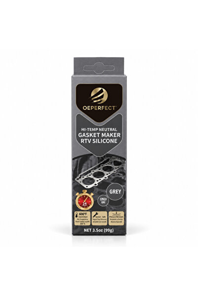 Yüksek Sıcaklık RTV Silikon Conta(Gri) 99 gr 315°C Dayanıklı