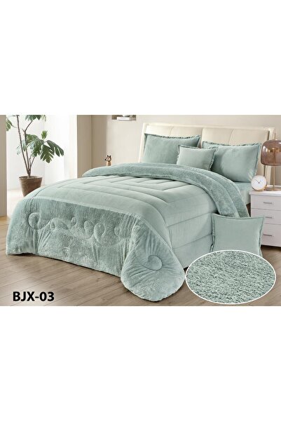 Moon Bedspread Single and Double Winter Velvet Fur Simple 4-Piece Set 220*170cm