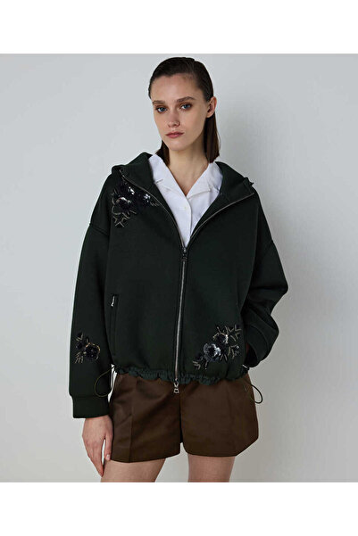 Machka ÇİÇEK MODÜL İŞLEMELİ SWEATSHIRT