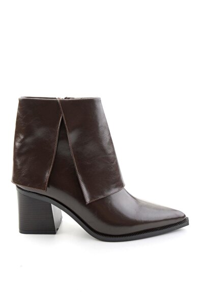 Bambi Kahve Kırışık Kadın Bot & Bootie K02565060042