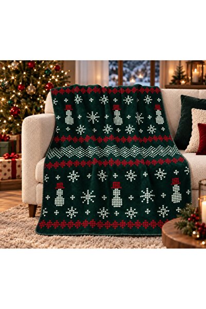 Vicuna Home Pamuklu Yılbaşı battaniyesi 200x220 cm