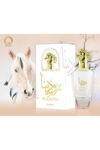 Sharqiyat Rudaina Sharqiyat, Oriental Vanilla Fragrance for Women, 100ML EDP, Marshmallow-Almond-Tangerine Notes, Amber-Musk Base
