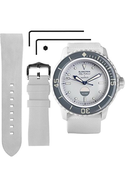 GENERAL 22 MM Watch Strap Replacement for Blancpain X Swatch with Hex Spanner...