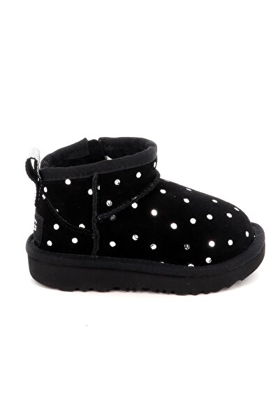 UGG Παιδικό Μποτάκι για Κορίτσι Classic Ultra Mini Shiny Dots Χρώματος Μαύρο ...