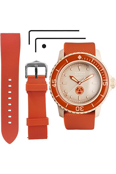 GENERAL 22 MM Watch Strap Replacement for Blancpain X Swatch with Hex Spanner...