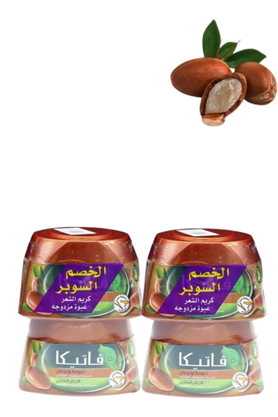 Vatika قطعتان من كريم تصفيف الشعر بالأرغان 140 مل (عبوة من قطعتين)