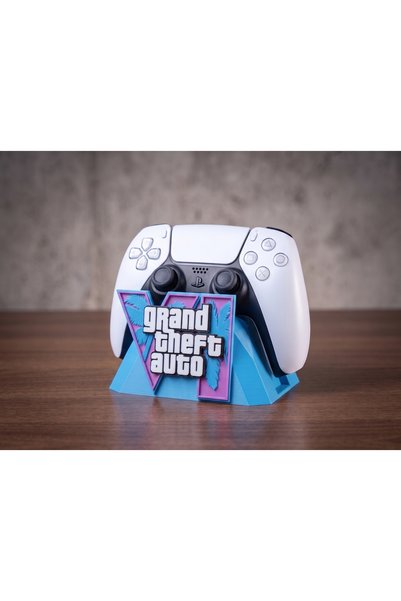 Gta 6 Temalı Lacivert Ps5 Kol Standı - Özel Tasarım Gta 6 Kontrolcü Standı, PlayStation 5 Oyuncu Aksesuarı Konsol Standı ve Tutucu