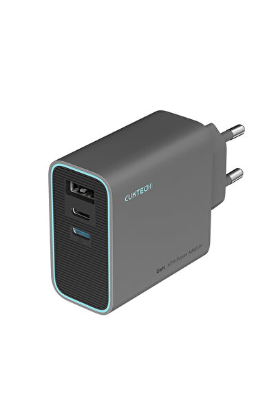 Cuktech Incarcator de priza Cuktech, tehnologie GaN, incarcare rapida, 65W, 2...