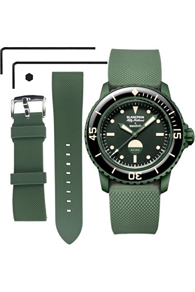 GENERAL 22 MM Watch Strap Replacement for Blancpain X Swatch with Hex Spanner...