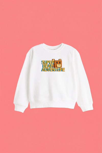 cirokids Hanorac unisex pentru copii cu imprimeu Super Bear (4-14 ani)