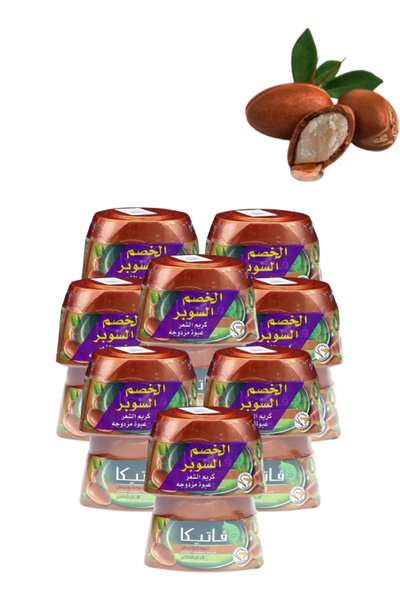 Vatika 8 قطع كريم تصفيف الشعر بالأرغان 140 مل عبوة من 2