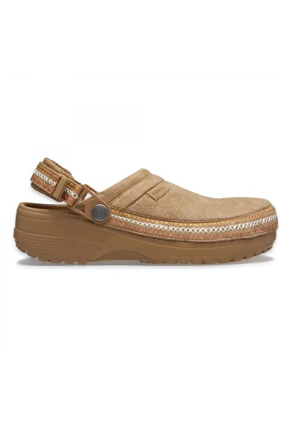 Crocs 214048 Crafted Vegan Suede Stitch Bej Unisex Terlik
