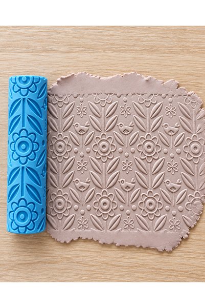 Generic Brand 10 cm Bird Garden Patterned Texture Roller – Clay, Ceramic, and...