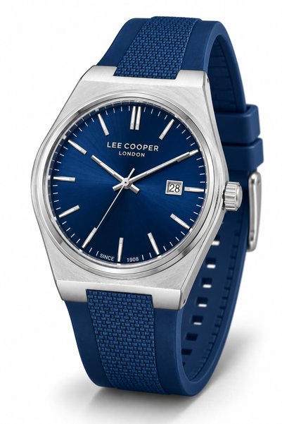 Lee Cooper OTKLC000088 Erkek Silikon Kordonlu Quartz Kol Saati
