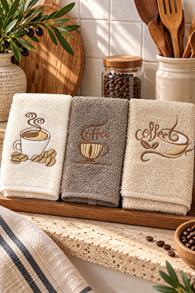 EBRUTESETTÜR Triple Kitchen Towel Beige
