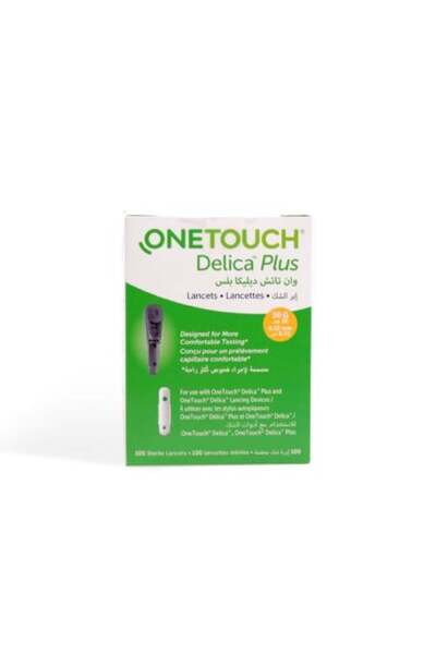 onetouch إبر طبية معقمة لجهاز ديليكا بلس، 100 قطعة.