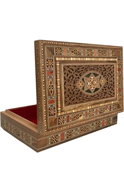 Lazizz Wooden Handmade Arabic Box Rectangle Size (empty)