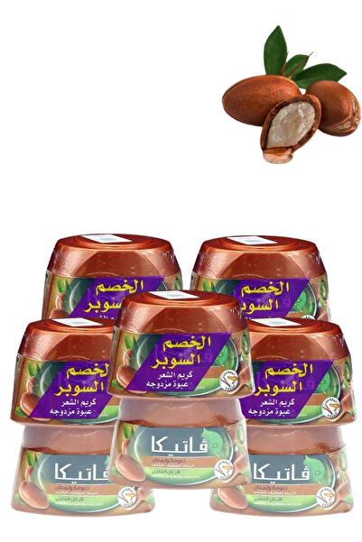 Vatika 5 قطع كريم تصفيف الشعر بالأرغان 140 مل عبوة من 2