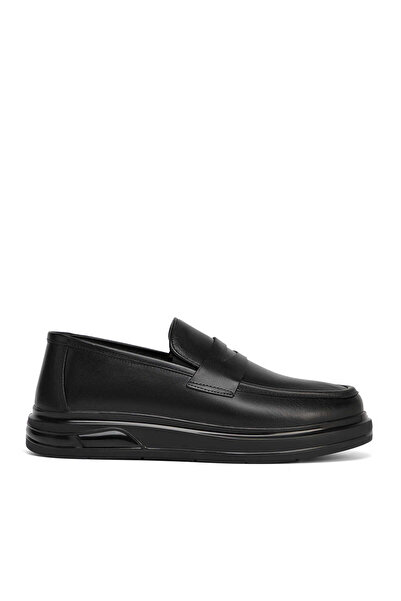 Tergan Siyah Hakiki Deri Erkek Sneaker - E26S1AY57940-A23