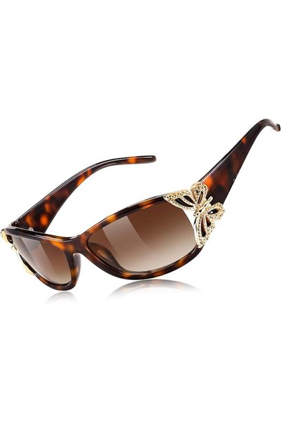 FEISEDY Women Trendy Polarized Y2K Sunglasses Butterfly Design Fashion Sun Gl...
