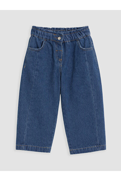 LC Waikiki Two Mt Shop Quality Lcw Kids Indigo Elastic Waist Girls' Jean Pants