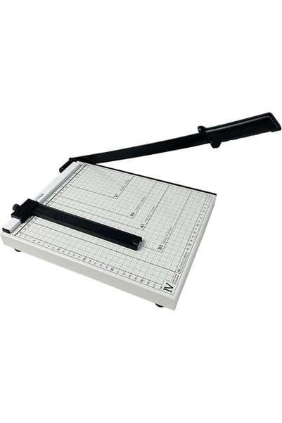 ALMEKAQUZ Paper Cutter Duty Large Paper Cutter Machine,Adjustable Guide, Meta...