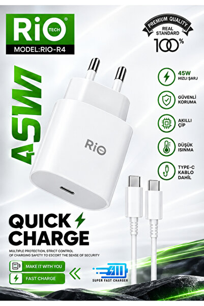 RİO 45W USB-C Hızlı Şarj Aleti