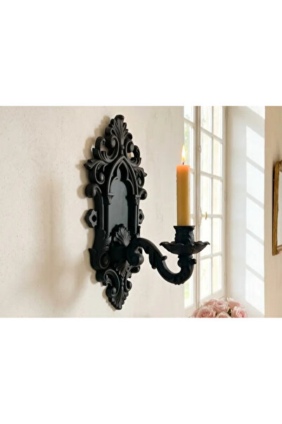 noktalabs Gothic Baroque Wall Sconce Candle Holder-Gotik Barok Duvar Şamdanı