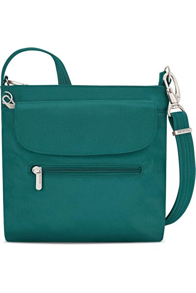 Travelon حقيبة كتف صغيرة كلاسيكية مضادة للسرقة