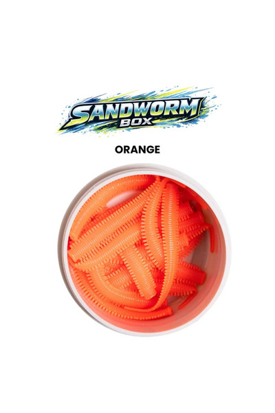 PANDORA BALIKÇILIK Sandworm Sızdırmaz Kutu LRF Silikon Orange (15 Pcs)