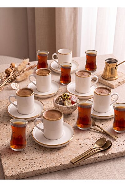 REGNA HOME Fine Living Diva Tea and Coffee Set for 6 People