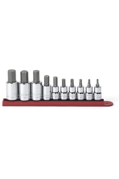 GearWrench 12 قطعة. مجموعة مفاتيح سداسية مقاس 3/8 بوصة، مترية - 80580