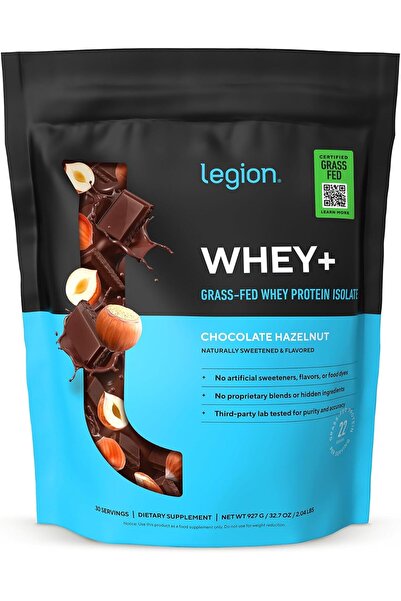 LEGION Whey+ Whey Isolate Protein Powder from Grass Fed Cows - Low Carb, Low ...