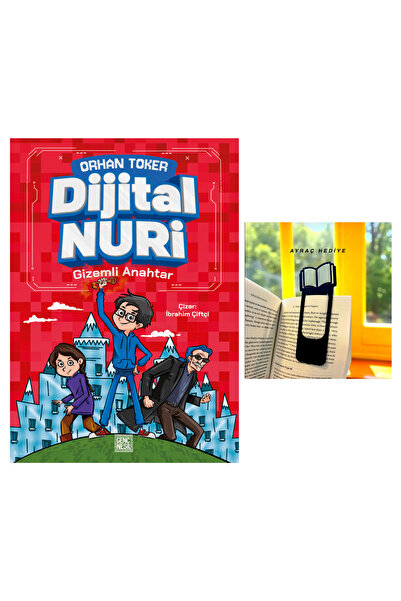 Genç Nesil DİJİTAL NURİ / GİZEMLİ ANAHTAR / KİTAP FİGÜRLÜ KİTAP AYRACI HEDİYE