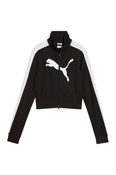 Puma Γυναικείο Φούτερ Future.Puma.Archive T7 Στενή Κοντή Αθλητική Μπλούζα L