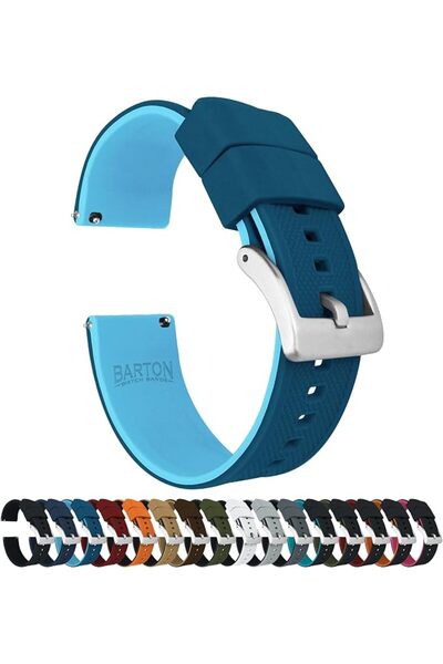 BARTON WATCH BANDS أحزمة ساعات بارتون إيليت السيليكونية - سريعة الفك - اختر ا...
