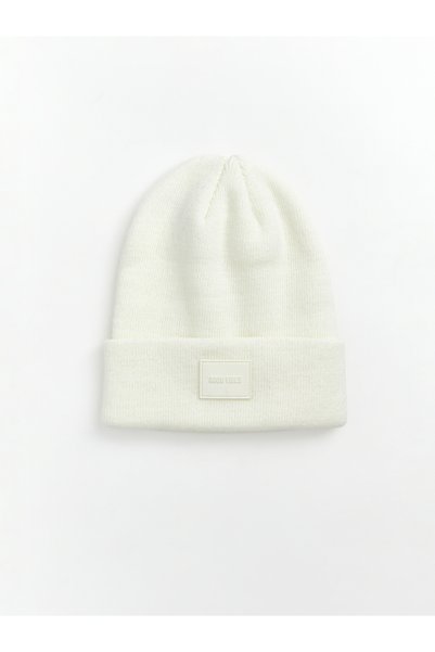 LC Waikiki Slogan Printed Women's Knitwear Beanie