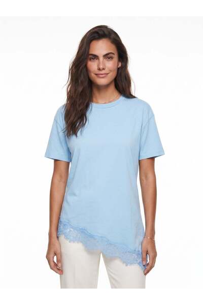 Juuuj Μπλουζάκι Baby Blue από μαλακό ύφασμα με κοντό μανίκι, άνετη εφαρμογή, ...