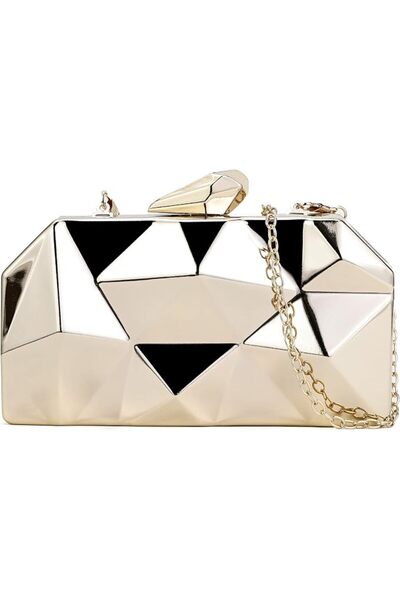 GENERAL Tukaneeko Evening Geometric Handbags Crossbody bags for Women Metal C...
