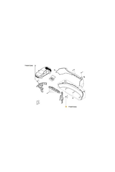 Generic NIT PLASTIC Renault 7703072361