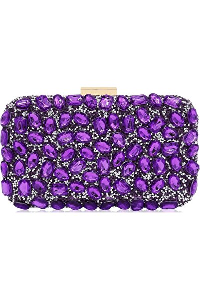 Milisente Clutch Purses For Women, Crystal Clutches Evening Bags Gemstone Clu...