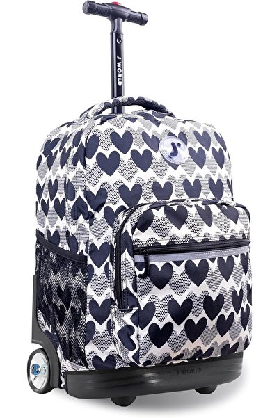 J World New York J World Sunrise Kids Rolling Backpack for Girls Boys. Roller...